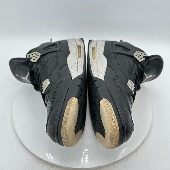 Nike Air Jordan 4 Retro Men Size 10.5 314254-003 Black Grey Mid Basketball Shoes - Picture 7 of 11